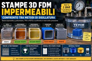Stampe 3D FDM impermeabili il confronto tra resina epossidica, poliuretano e altre soluzioni