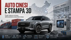 Perché arrivano così tante auto cinesi: il caso Jaecoo e la lezione per la stampa 3D