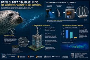 La stampa 3D copia i baffi delle foche per creare sensori subacquei più sensibili da BMF e dalla Università di Groningen