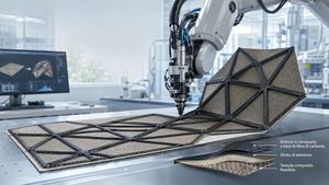 ORNL stampa compositi ibridi pieghevoli senza ricorrere agli stampi