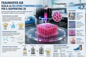 Fraunhofer IGB scala la gelatina funzionalizzata per il bioprinting 3D