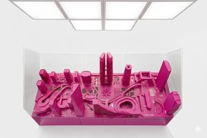 A Mosca una città in miniatura stampata in 3D con 20 km di filamento, il modello 3D di MAM per ARCH MOSCOW