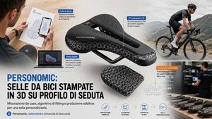 Selle da bici su misura Personomic usa algoritmi, profilo di seduta e stampa 3D
