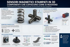 Sensori magnetici stampati in 3D  componenti che capiscono come si muovono