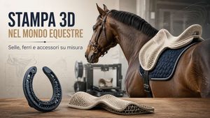 Stampa 3D e mondo equestre selle, ferri e accessori su misura per cavalli e cavalieri