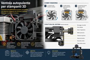 Una ventola autopulente per stampanti 3D il brevetto cinese guarda al raffreddamento FFF