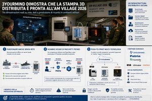 3YOURMIND mette alla prova la produzione additiva distribuita durante AM Village 2026