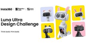 Accessori 3D per Insta360 Luna Ultra parte il concorso di Bambu Lab