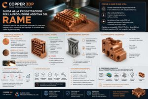 COPPER 3DP pubblica una guida alla progettazione di componenti in rame per la produzione additiva