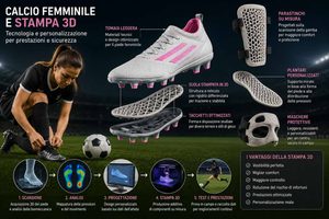 Il calcio femminile cresce, ma scarpe e protezioni devono ancora cambiaree la stampa 3d può aiutare