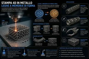 Dalla stampa 3D alla stampa 4D con le leghe a memoria di forma