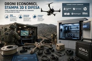 Droni economici e stampa 3D, perché la difesa sta spingendo la produzione distribuita