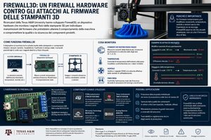 Firewall3D controlla l’hardware delle stampanti 3D contro gli attacchi al firmware