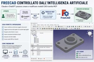 FreeCAD controllato dall’intelligenza artificiale Claude e ChatGPT possono creare e modificare modelli CAD tramite MCP