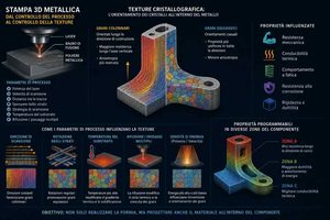 La stampa 3D metallica punta al controllo programmato della struttura interna dei materiali