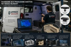 Scansione 3D e produzione additiva nei veicoli blindati il workflow digitale studiato da Apprich Secur