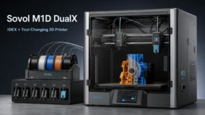 Sovol M1D DualX raccoglie oltre 2 milioni di dollari su Kickstarter con un sistema IDEX e cambio utensile