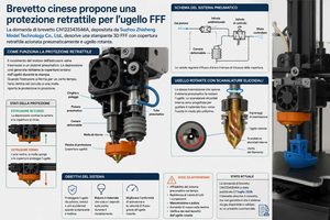 Un brevetto cinese propone una protezione retrattile per l’ugello delle stampanti 3D FFF