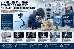 Vinmec collega stampa 3D e chirurgia robotica in una rete ospedaliera nazionale in Vietnam