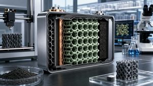 Caltech studia batterie agli ioni di litio con elettrodi stampati in 3D e senza cobalto