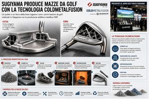 Sugiyama produce in Giappone mazze da golf con la tecnologia ColdMetalFusion