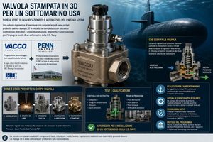 VACCO Industries e Penn United Technologies qualificano la valvola con corpo stampato in 3D di un sottomarino USA