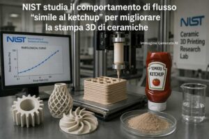 Dal ketchup alla ceramica il NIST studia la reologia per rendere più affidabile la stampa 3D
