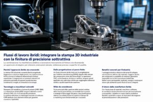 Dalla stampa 3D al CNC perché la produzione ibrida sta cambiando i flussi industriali