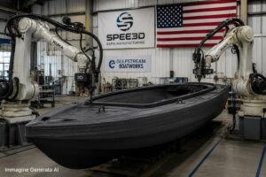 Haddy stampa in 3D il drone boat TF-179 con bracci robotici