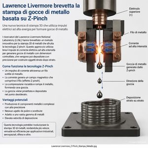 Lawrence Livermore utilizza il metallo fuso come materiale e attuatore della testina di stampa