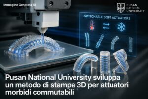 Pusan National University sviluppa una stampa 3D per attuatori morbidi che si allungano o si contraggono