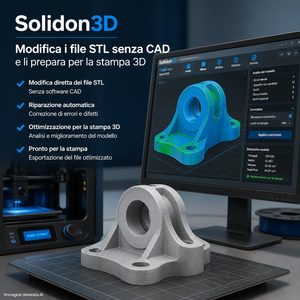 Solidon3D modifica i file STL senza CAD e li prepara per la stampa 3D