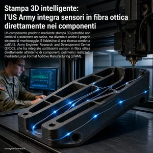 Stampa 3D intelligente l’US Army integra sensori in fibra ottica direttamente nei componenti