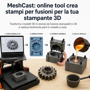Meshcast trasforma automaticamente i modelli 3D in stampi pronti da produrre con una stampante desktop
