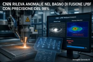 LPBF e deep learning una CNN riconosce le anomalie del bagno di fusione
