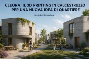 Cleora la stampa 3D in calcestruzzo passa dalla singola casa alla scala di un quartiere
