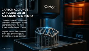 Brevetto Carbon integra un laser nel processo a resina, stampa additiva e lavorazione sottrattiva potrebbero avvenire nella stessa macchina