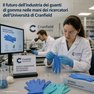 Cranfield stampa guanti in lattice naturale senza una linea di dipping