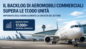 Il backlog degli aerei commerciali supera quota 17.000: oltre dodici anni di produzione davanti alla supply chain aerospaziale