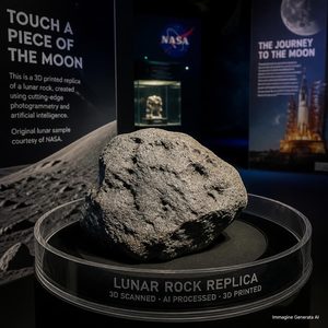 Fotogrammetria, AI e stampa 3D per replicare una roccia lunare dell’Apollo 14 destinata a un tour nazionale