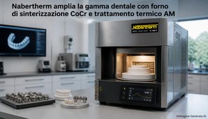 Nabertherm unisce sinterizzazione CoCr e trattamento termico post-AM in un solo forno per il laboratorio dentale