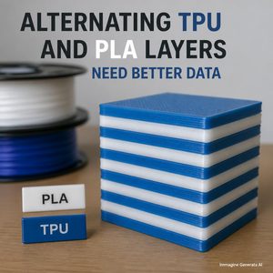 PLA rigido e TPU flessibile nello stesso pezzo quanto funziona davvero l’alternanza dei layer?