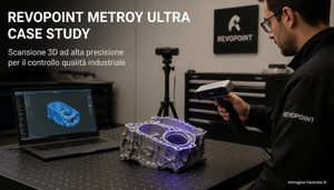 Revopoint MetroY Ultra trasforma ricambi e componenti senza CAD in riferimenti digitali per il reverse engineering