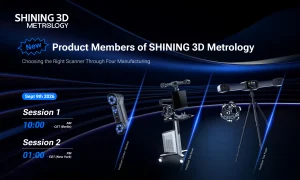 SHINING 3D rinnova la metrologia 3D  più velocità, wireless e grandi volumi per Combo+, Nova+ e ProW+