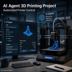 Un agente AI controlla una stampante 3D Flashforge: dal modello allo slicing e al caricamento automatico del G-code