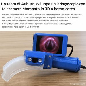 Auburn University stampa in 3D un video-laringoscopio veterinario da circa 150 dollari