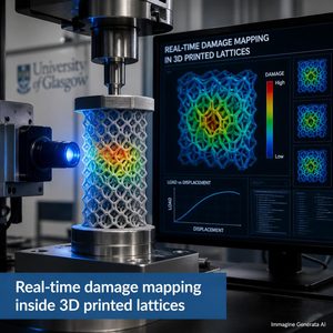 Glasgow trasforma le strutture in lattice stampate in 3D in sensori distribuiti capaci di mappare il danno in tempo reale