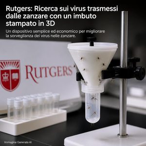 Rutgers stampa in 3D una “toilette per zanzare” che rileva il virus West Nile dagli escrementi
