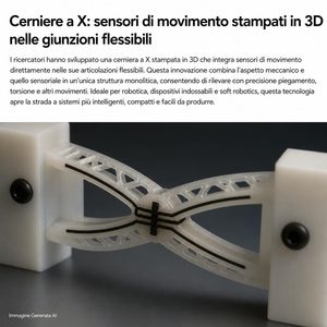 X-Hinges integra i sensori direttamente nei giunti flessibili stampati in 3D