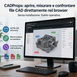 CADProps porta visualizzazione, misura e confronto dei file CAD direttamente nel browser